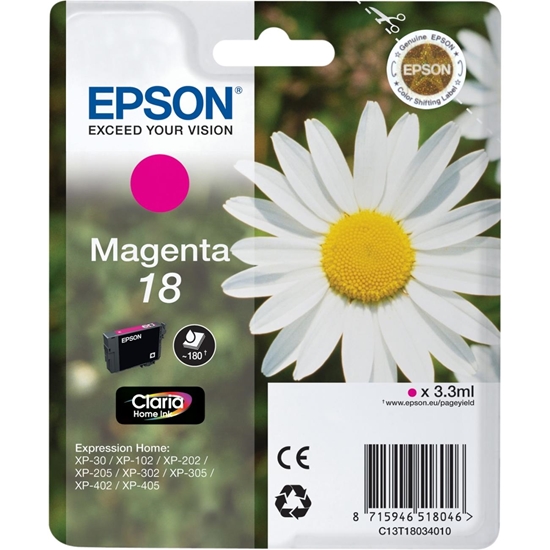 Picture of Epson Daisy Singlepack Magenta 18 Claria Home Ink