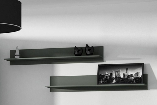 Picture of Cama set of two shelves 125cm SOHO black matte