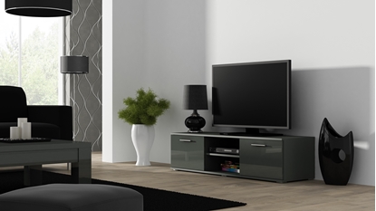 Picture of Cama TV stand SOHO 140 grey/grey gloss