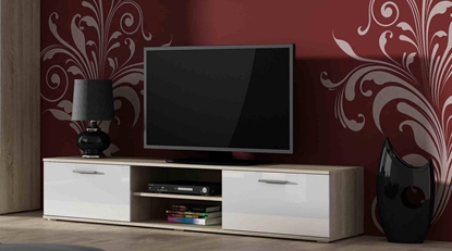 Picture of Cama TV stand SOHO 180 sonoma oak/white gloss