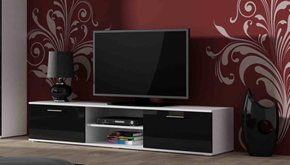 Picture of Cama TV stand SOHO 180 white/black gloss