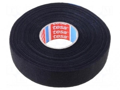 Attēls no Fabric tape;PET wool;W:25mm;L:25m;black
