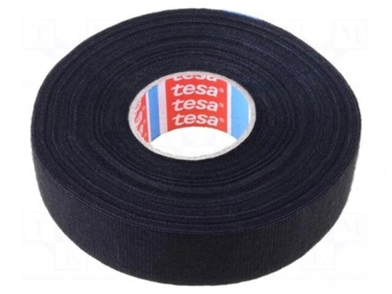 Изображение Fabric tape;PET wool;W:25mm;L:25m;black