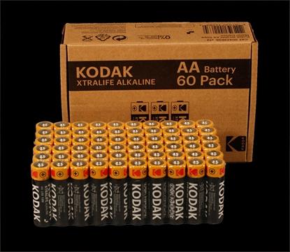 Picture of Kodak XTRALIFE alkaline AA battery (60 pack)