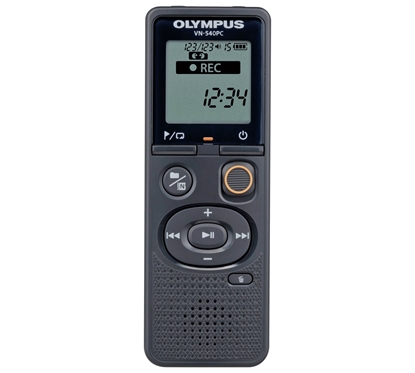 Attēls no Olympus Digital Voice Recorder VN-540PC Segment display 1.39', WMA, Black,