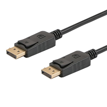 Attēls no Savio CL-136 DisplayPort cable 2 m Black