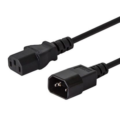 Attēls no Savio CL-99 power cable Black 1.2 m C14 coupler C13 coupler