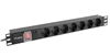 Picture of Lanberg PDU Steckdosenleiste 19" 1U 7x Schuko C14 2m schw.