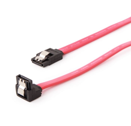 Picture of Cablexpert | Serial ATA III 50cm data cable with 90 degree bent connector