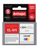Изображение Activejet AC-511R Ink cartridge (replacement for Canon CL-511; Premium; 12 ml; color)