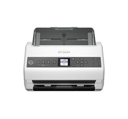 Picture of Epson DS-730N Sheet-fed scanner 600 x 600 DPI A4 Black, Grey