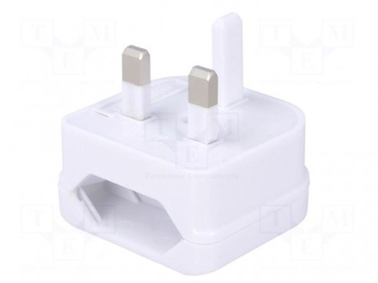 Picture of Adapter;Out:EU;Colour:white;Input:UK