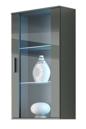Picture of Cama hanging display cabinet SOHO grey/grey gloss