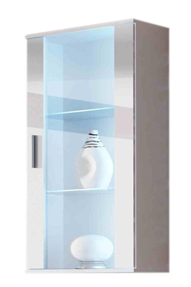 Attēls no Cama hanging display cabinet SOHO white/white gloss