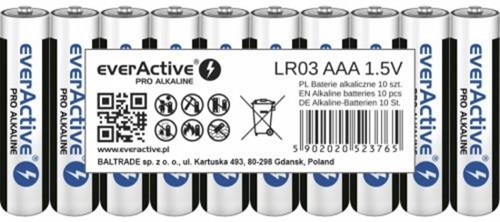 Picture of Alkaline batteries everActive Pro Alkaline LR03 AAA - shrink pack - 10 pieces