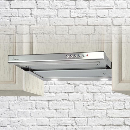 Attēls no Akpo WK-7 Light 50 cooker hood Semi built-in (pull out) Stainless steel