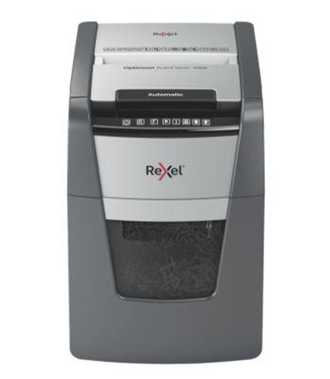 Изображение Rexel AutoFeed+ 100X automatic shredder, P-4, cuts confetti cut (4x28mm), 100 sheets, 34 litre bin
