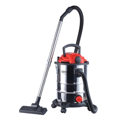 Attēls no Camry | CR 7045 | Professional industrial Vacuum cleaner | Bagged | Wet suction | Power 3400 W | Dust capacity 25 L | Red/Silver