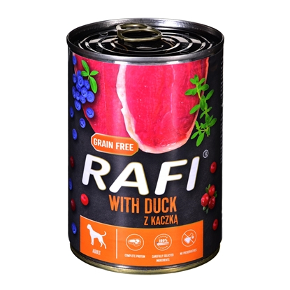 Picture of Dolina Noteci RAFI duck, blueberry, cranberry - Wet dog food 400 g