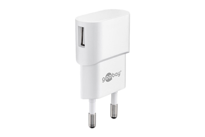 Attēls no Goobay | USB charger Mains socket | 44948 | USB 2.0 port A | Power Adapter