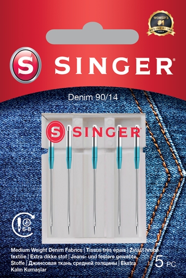Picture of Singer | Denim Needle 90/14 5PK