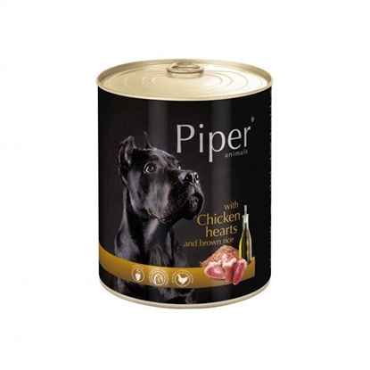 Attēls no Dolina Noteci Piper Animals with chicken hearts and rice - wet dog food - 800g