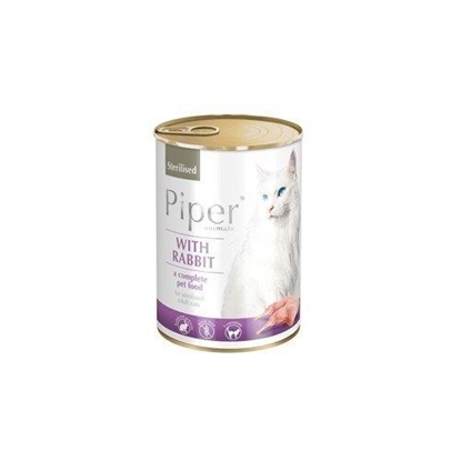 Picture of Dolina Noteci Piper Animals Sterilised with rabbit - wet cat food - 400g