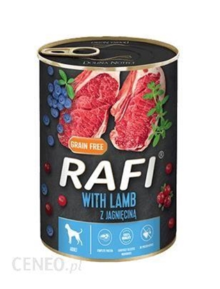 Attēls no Dolina Noteci Rafi with lamb, cranberry and blueberry - wet dog food - 400g