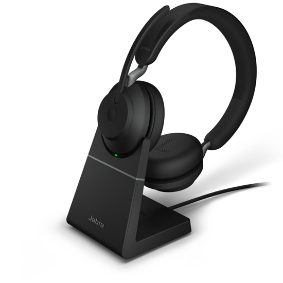 Изображение Jabra Evolve2 65 UC Stereo USB-A Headset black BT w.charging sta.