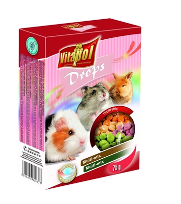 Attēls no Vitapol Drops Snack 75 g Hamster