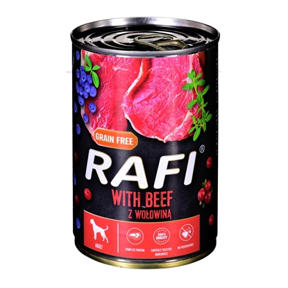 Picture of Dolina Noteci Rafi with beef, cranberry and blueberry - wet dog food - 400g