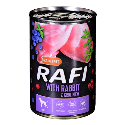 Picture of Dolina Noteci RAFI rabbit, blueberry, cranberry - Wet dog food 400 g