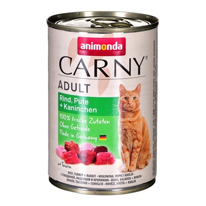 Attēls no ANIMONDA Carny Adult Beef, turkey, rabbit - wet cat food - 400 g