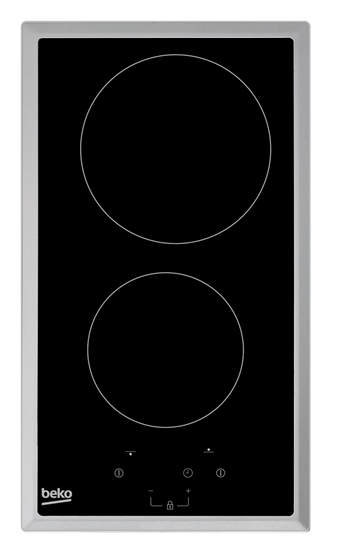 Picture of Beko HDMC32400TX hob Stainless steel Built-in 30 cm Ceramic 2 zone(s)