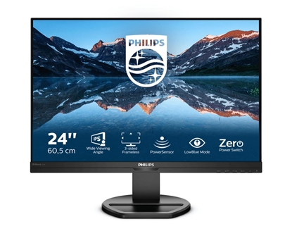Attēls no Philips B Line 240B9/00 computer monitor 61.2 cm (24.1") 1920 x 1200 pixels WUXGA LED Black