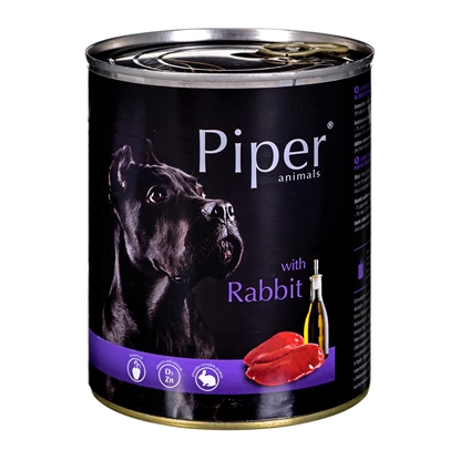 Attēls no Dolina Noteci Piper with a rabbit - Wet dog food 800 g