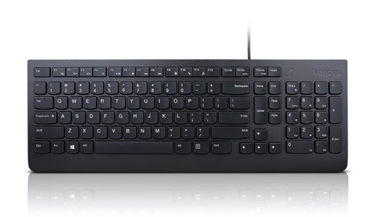 Picture of Lenovo | Essential | Essential Wired Keyboard Lithuanian | Standard | Wired | LT | 1.8 m | Black | wired | 570 g