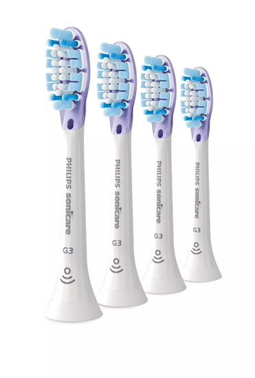 Изображение Akcija! Sonicare G3 Premium Gum Care Standard zobu birstes uzgalis, 4gab, balts