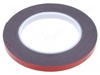 Изображение Tape:fixing;W:9mm;L:5m;Thk:1.1mm;double-sided;acrylic;black