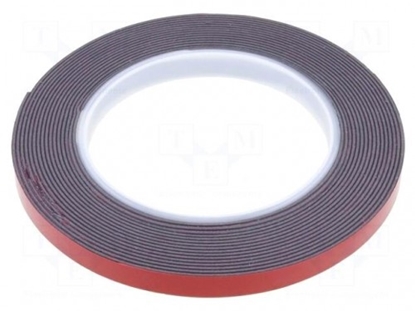 Изображение Tape:fixing;W:9mm;L:5m;Thk:1.1mm;double-sided;acrylic;black