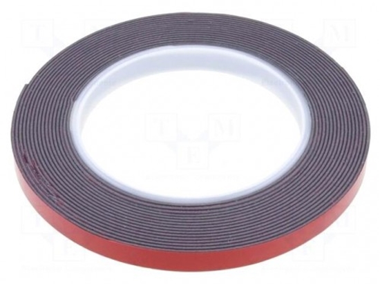 Изображение Tape:fixing;W:9mm;L:5m;Thk:1.1mm;double-sided;acrylic;black