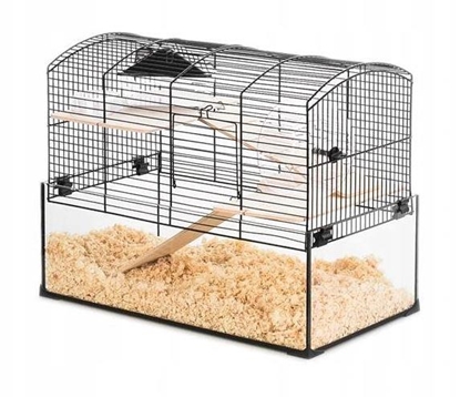 Attēls no ZOLUX Cage Neo Panas Little with glass cuvette, black
