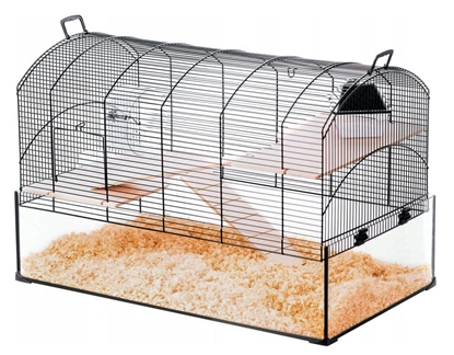 Picture of ZOLUX Cage NeoPanas XL with glass cuvette, black