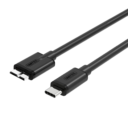 Attēls no UNITEK Y-C475BK USB cable 1 m USB 3.2 Gen 1 (3.1 Gen 1) USB C Micro-USB B Black