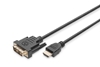 Picture of Kabel adapter HDMI Standard 1080p 60Hz FHD Typ HDMI A/DVI-D (18+1) M/M czarny 2m