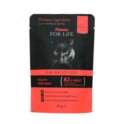 Picture of FITMIN For Life Adult Beef- wet cat food - 85 g