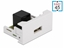 Picture of Delock Easy 45 Module USB 2.0 Type-A female to RJ45 female port 22.5 x 45 mm