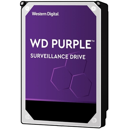 Изображение HDD|WESTERN DIGITAL|Purple|8TB|SATA|SATA 3.0|128 MB|5640 rpm|3,5"|WD84PURZ