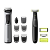 Изображение Philips Multigroom series 9000 12-in-1, Face, Hair and Body MG9710/90, Self-sharpening metal blades, Up to 120-min run time, 12 tools
