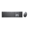 Picture of DELL KM7321W keyboard Mouse included RF Wireless + Bluetooth QWERTY US International Grey, Titanium